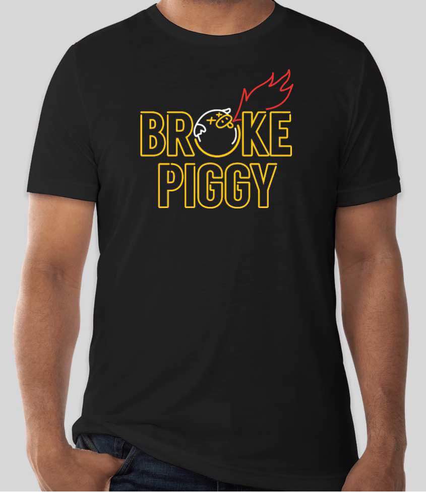 Broke Piggy Fire Challenge Tee