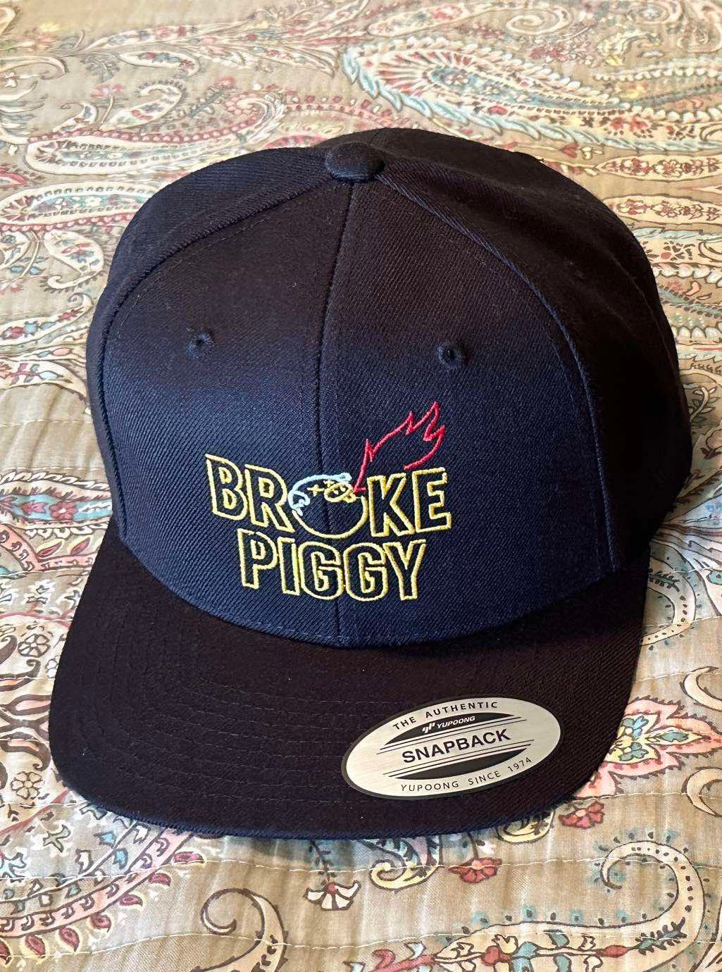 Broke Piggy Fire Challenge Snapback