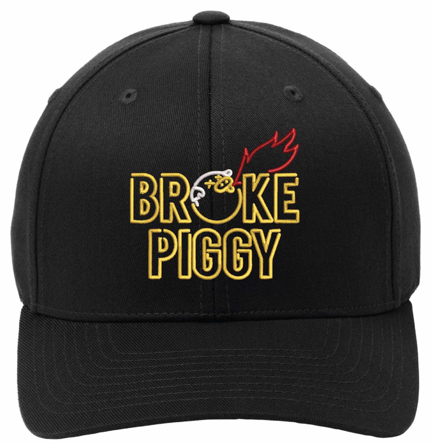 Broke Piggy Fire Challenge Snapback